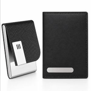 Porta Pasaportes de Viaje, Funda de Pasaporte de Cuero, Cartera de Pasaporte Premium, Porta Pasaportes Negro, Estuche de Pasaporte de Cuero PU, Estilo Ejecutivo - Product Image 1