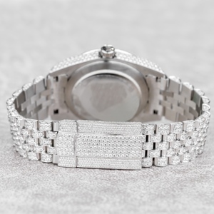 Reloj de Lujo con Moissanita para Hombre y Mujer, Cuarzo, Moissanita VVS, Analógico, Resistente al Agua 20m, Acero Inoxidable, Grosor de Caja 5mm - Product Image 4