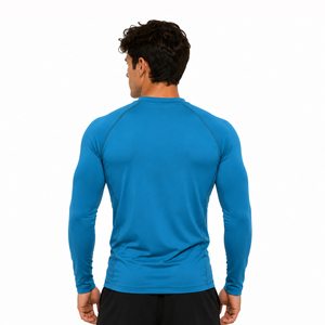 Camiseta de Manga Larga para Hombre, de Secado Rápido, Transpirable, con Estampado Digital, Logotipo Frontal, Unisex, para Adultos, 180g, Poliéster/Spandex, OEM Personalizado - Product Image 1