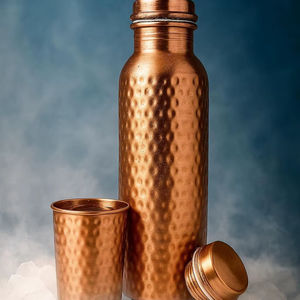 Juego de coctelera profesional de cobre con acabado martillado, herramienta de bar para barman, hotel, restaurante, bar en casa, mezclador de bebidas - Product Image 1