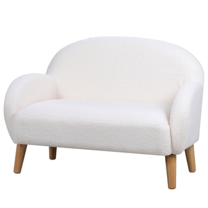 Canapé pour enfant à deux places, canapé pour enfants en tissu Teddy, grand canapé pour bébé, pour les enfants de 0 à 3 ans - Product Image 3