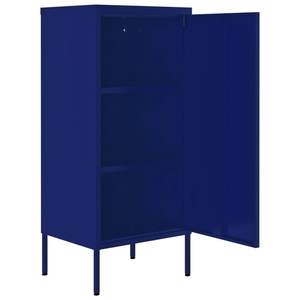 Armoire de rangement en acier bleu marine 16,7''x13,8''x40'' - Product Image 6