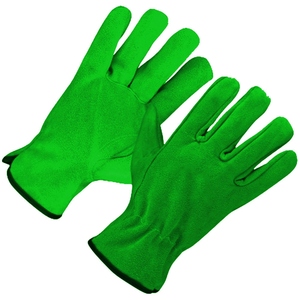 Premium Quality Heavy Duty Construction Cowhide Split Leather Driving Work <b>Gloves</b> Abrasion Protection Hands And Arms - Product Image 2