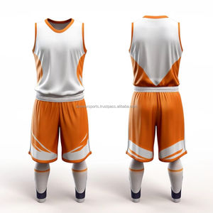 Ensemble de maillots de basket-ball réversibles 100% polyester imprimés par sublimation personnalisée uniforme de basket-ball de qualité Design unique grande taille - Product Image 1