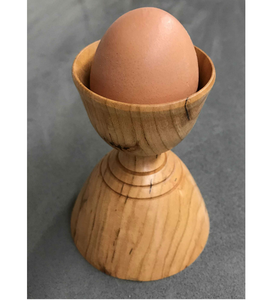 Porte-œufs en bois au design élégant, fabrication artisanale, 2 pièces, pour le petit-déjeuner d'hôtel, objet décoratif haut de gamme - Product Image 5