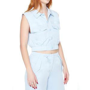 Venta de Fábrica, Ropa de Invierno, Nueva Colección, Chaquetas sin Mangas con Diseño Acolchado y Tejido para Mujer, Múltiples Bolsillos, Cómodas - Product Image 2