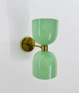 Green Marble Brass Round Polished Handmade Flower Vase Tabletop Decorative for Living Room Home Decoration - Product Image 3