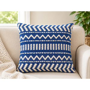 100% Cotton woven Premium Handmade Cotton Macrame <b>Cushion</b> Cover | Woven Bohemian Accent Pillow for Home Decor - Product Image 3