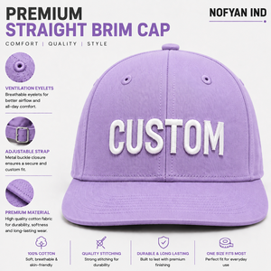 Gorras Snapback Personalizadas con Bordado OEM ODM para Hombre y Mujer, Gorras de Calle de Algodón Transpirable de Alta Calidad - Product Image 1