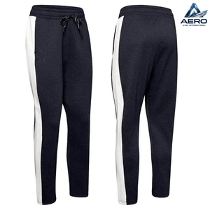 Pantalones Deportivos Negros de Punto para Hombre con Franja Lateral, Cintura Elástica con Cordón, Pantalones Casuales para Fitness y Atletismo - Product Image 5