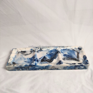 Custom Resin Ring Holder Jewelry Dish Key Bowl <b>Decorative</b> Trinket Dish Vanity Entryway Table Home <b>Decor</b> <b>Honeycomb</b> Jewelry Tray - Product Image 2