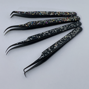 Pince à épiler en acier inoxydable à pointe fine, outil de beauté pour salon de maquillage et soins quotidiens des cils - Product Image 3