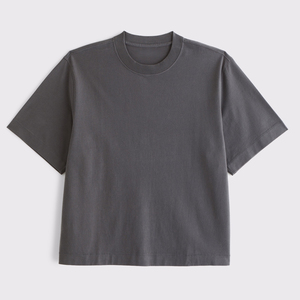 เสื้อยืดผู้ชายขายส่ง ทรงบ็อกซี่ ฟิตโอเวอร์ไซส์ ไซส์พลัส ผ้าคอตตอนหนา 100% คอริบ สตรีทแวร์ 280gsm - Product Image 3