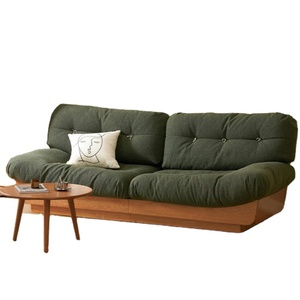 Lineage Corporation โซฟาไม้เนื้อแข็งสไตล์โมเดิร์นความเป็นเลิศที่เรียบง่ายด้วยผ้าที่มีคุณภาพการออกแบบโดยรวมกรอบไม้ - Product Image 1