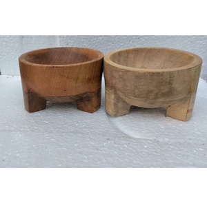 Cuencos de madera personalizados hechos a mano, cuencos de servicio pulidos de madera ecológicos para ensalada de frutas y uso en restaurantes para hoteles y catering - Product Image 5