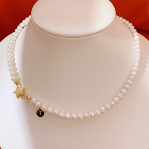 Collar de Perlas de Agua Dulce Versátil para Mujer, Cuentas de 5-6 mm con Etiqueta Pequeña en Forma de Estrella Brillante, Cierre Magnético, Cadena para Clavícula - Product Image 5