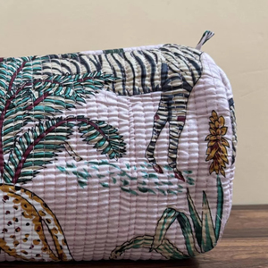 ชุดกระเป๋าเครื่องสำอางผ้าฝ้ายพิมพ์ลายสัตว์ ทำมือ 3 ชิ้น สำหรับผู้หญิง ของขวัญสำหรับเธอ ราคาขายส่ง - Product Image 3