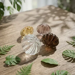 Pierre précieuse naturelle en améthyste sculptée en forme d'oignon, citrine, 20x20mm, 15x15mm, taille fleur, pierre brute pour la fabrication de bijoux - Marque Mugalart - Product Image 1