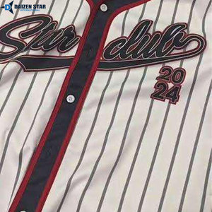 Vintage Style Baseball Jersey Custom Embroidery Logo Team Wear - Product Image 3