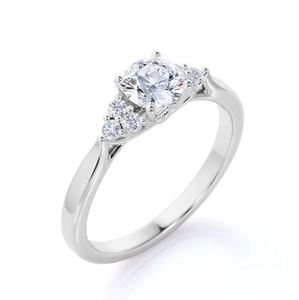 Bague de Fiançailles Unique en Moissanite Taillée de 1,1 Carat, Plaqué Or, Luxe Minimaliste, pour Mariage, Fiançailles, Anniversaire - Product Image 3