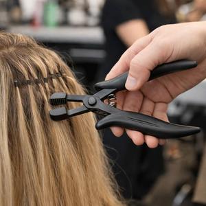 Pince à retirer les extensions de cheveux en acier inoxydable, outil professionnel de salon pour le retrait des liens à la kératine, prix direct usine OEM - Product Image 6