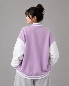 Chaqueta Varsity Personalizada al por Mayor para Mujer, Chaqueta Bomber de Béisbol Universitaria de Primera Calidad, Ropa Casual Urbana OEM - Product Image 6