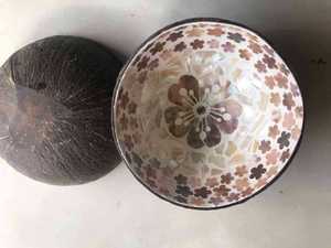 Bol en laque de coque de noix de coco fait à la main, design personnalisé, bol décoratif écologique, fabricant vietnamien - Product Image 5