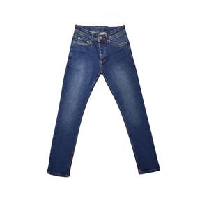 Estilo occidental personalizado marca cremallera Fly botón lágrimas estiramiento rasgado desgastado pantalón Casual recto desteñido lavado pantalones hombres Jeans - Product Image 4