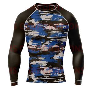 เสื้อ rash GUARD MMA แบบบีบรัด BJJ ออกแบบมาเพื่อประสิทธิภาพสูงสุด - Product Image 1