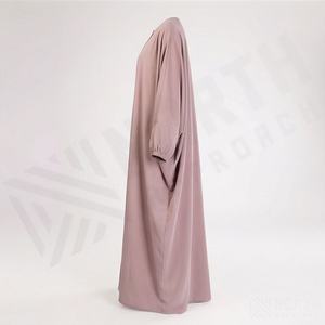 Abaya Recta Premium Modesta para Mujeres Musulmanas, Vestido Largo a la Moda, Fabricación al por Mayor, Exportación, Etiqueta Personalizada, Nuevo - Product Image 3
