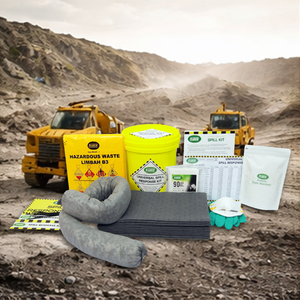Kit Universal para Derrames de 15 Litros con Cubeta – Kit Portátil de Respuesta a Derrames de Aceite y Productos Químicos con Almohadillas de Alta Absorción - Product Image 1