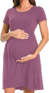 Vestido de Maternidad de Alta Calidad 2026 para Mujer, con Logotipo Personalizado, Transpirable, Camiseta de Maternidad sin Mangas para Lactancia - Product Image 4