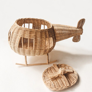 Helicóptero de ratán hecho a mano para juegos infantiles y decoración de habitaciones, helicópteros de juguete para niños más vendidos. - Product Image 3