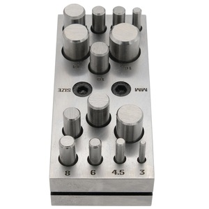 Juego de cortadores de discos con 14 punzones y herramienta de troquelado para cortar discos o monedas metálicas redondas con precisión de 3 a 16 mm usando un metal blando - Product Image 6