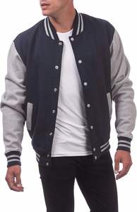 Hip Hop Japanese Varsity Jacket Letterman Chenille Regular Fit Oversized Loose Blank <b>Black</b> Color Varsity Jackets Breathable - Product Image 6