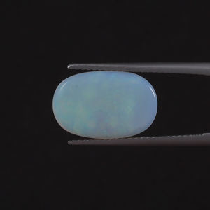 Opale naturelle blanche en vrac, 4,83 carats, taille ovale 16x10mm, certifiée IGI, taillée à la main, polie, cirée/huileée, légère pour la vente en gros - Product Image 1