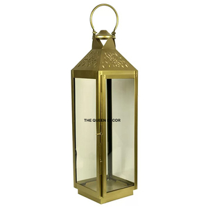Elegant Design Gold Antique Finish Moroccan <b>Lantern</b> <b>Candle</b> for Home Decoration Hanging & Table Top Use Handmade - Product Image 3