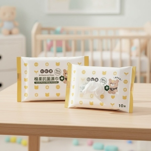 Lingettes antibactériennes testées SGS pour surfaces domestiques, désinfection jetable pratique - Product Image 6