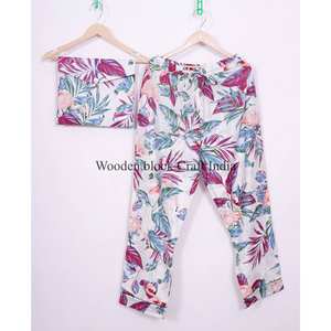 Vestido Largo Vintage 100% Algodón, Mangas Largas, Cuello Redondo, Estampado a Mano, Transpirable, Cintura Elástica, Casual para Mujer - Product Image 4