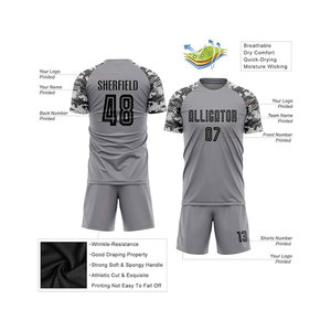 ชุดฟุตบอลทีมสั่งทำพิเศษ ปี 2026 พร้อมชื่อทีมและชื่อผู้เล่น ผ้าโพลีเอสเตอร์ 100% ระบายอากาศได้ดีและแห้งเร็ว สำหรับผู้ใหญ่ทุกเพศ - Product Image 3