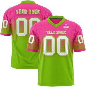 เสื้ออเมริกันฟุตบอลสำหรับผู้ใหญ่ ผ้าอินเตอร์ล็อค พิมพ์ลายแบบ Dye Sublimation สีสันตามสั่ง ออกแบบเองได้ ผู้ผลิตชุดกีฬา - Product Image 1