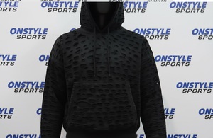 Sudadera con Capucha ONSTYLE SPORTS Premium, de Felpa, con Forro, Estilo Desgastado, Mezcla de Poliéster/Algodón, 500 GSM, Estilo Urbano, para Invierno - Product Image 3