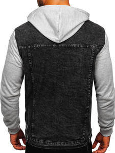 Blousons de course en denim de laine personnalisés de haute qualité pour hommes, coupe droite, écologiques et imperméables, en gros, à bas prix - Product Image 2
