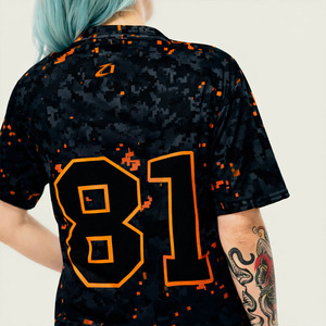 Customized Digital Camo Mesh American Football Jersey Unisex Breathable V Neck Teamwear Custom Sports Uniform Y2K Sportswear <b>Top</b> - Product Image 3