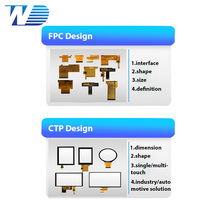 WD 4.3 pouces 480*272 Résolution MCU/SPI/RGB interface 550nits TN Glass Projector Remplacement TFT LCD Display