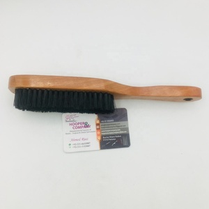 Nouveautés : Brosse à cheveux avec manche en bois, peigne de coiffure blanc personnalisable, confortable pour salon de coiffure, avec logo, emballage et prix. - Product Image 3