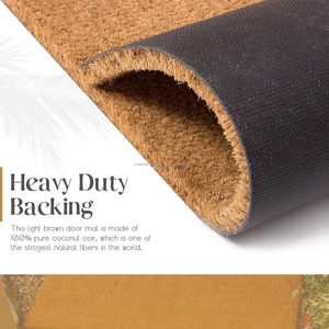 Kerala Wholesale Outdoor Non-Slip Microfiber Fabric Tufted <b>Doormats</b> Puzzle Pattern Thick (0.6-1 In.) <b>Rubber</b> Backing Machine - Product Image 4