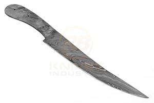 มีดเชฟเหล็กดามัสกัสแบบทำมือ เป็นมิตรกับสิ่งแวดล้อม ทนทาน ใช้ได้ทั้งมือซ้ายและขวา  ใบมีดแบบ Full Tang  ด้ามจับแบบยังไม่เสร็จสมบูรณ์  OEM - Product Image 2