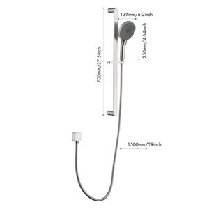 Set Doccia Ecologico ad Alte Prestazioni con Barra Scorrevole da 28 Pollici e Tubo Flessibile da 59 Pollici - Product Image 2