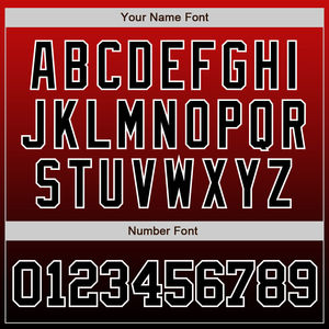 Camiseta de Béisbol de Alta Calidad con Logotipo Personalizado, Diseño Auténtico en Rojo y Negro Degradado, Talla Grande, Transpirable y que Absorbe la Humedad - Product Image 4